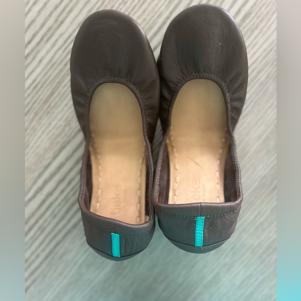 Brown Leather Ballet Flats